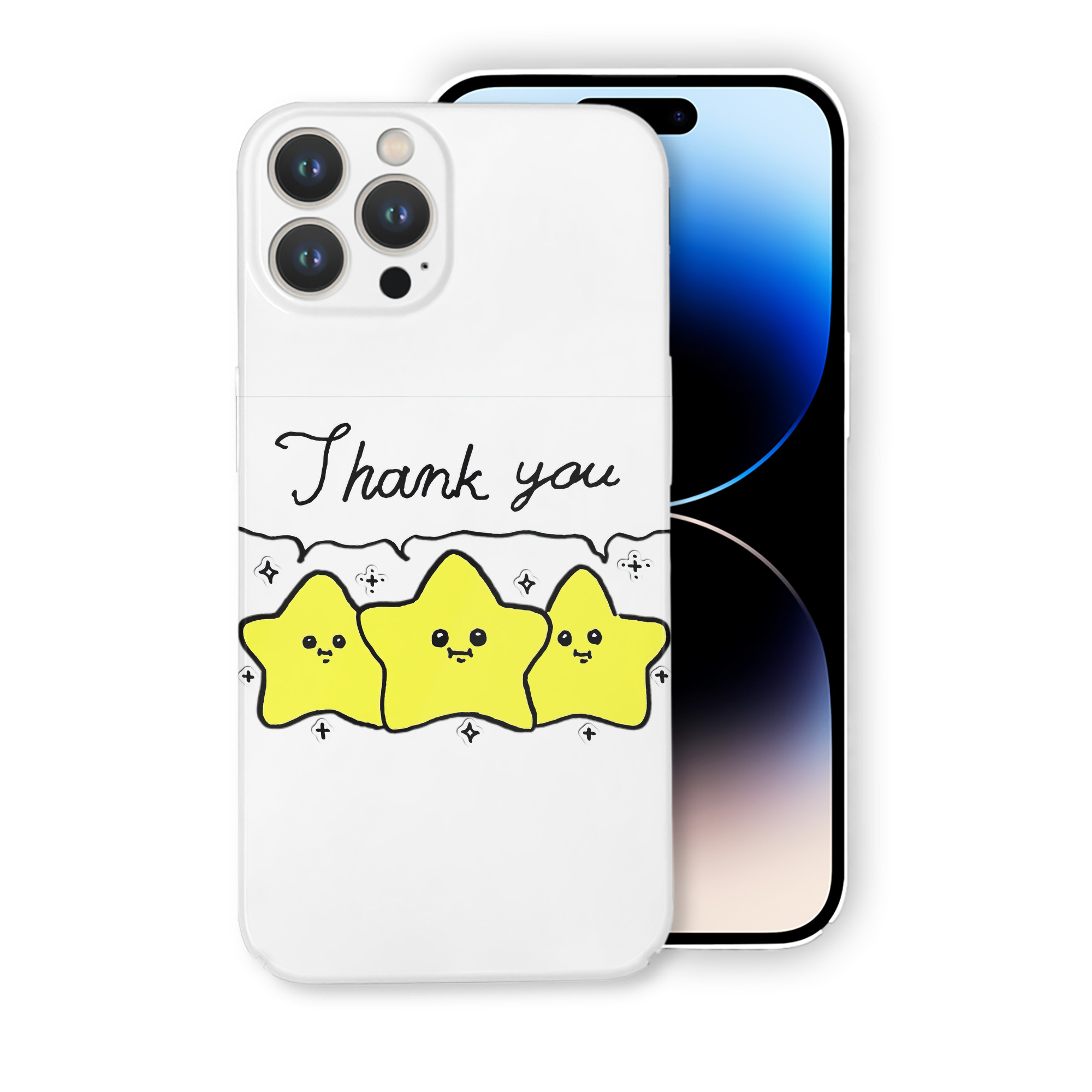 （画像用） ちいかわ 流れ星 Chii-kawa Shooting star 【iPhone 14シリーズ対応】ハードケース